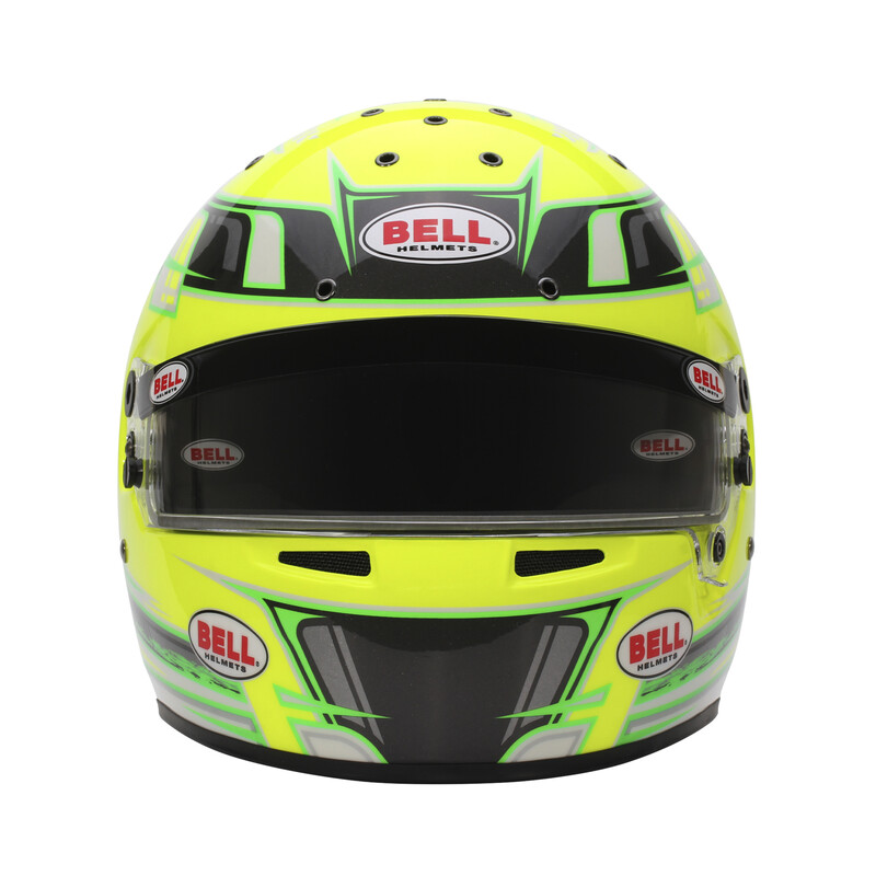 Casque Bell Karting KC7-CMR Anthracite / Jaune Champion
